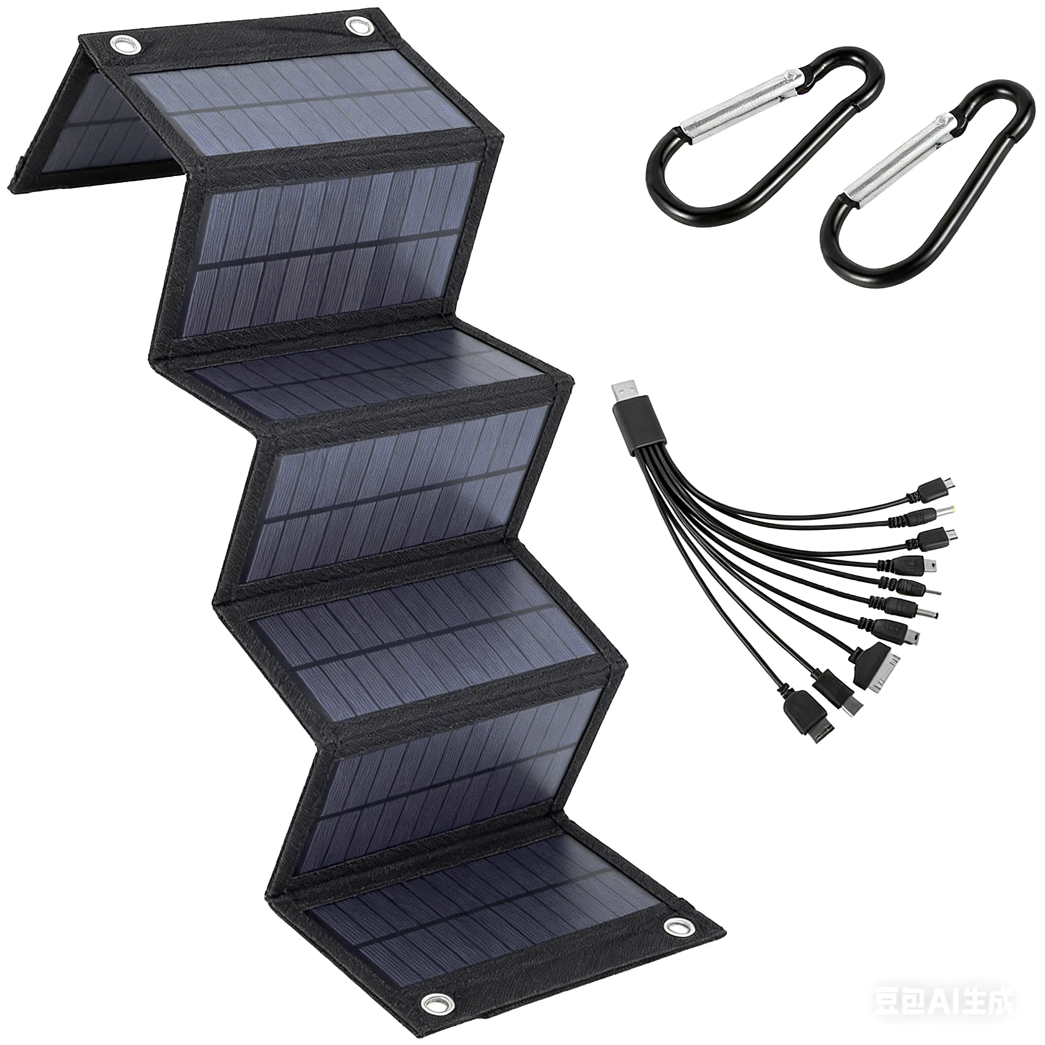 Panneau solaire pliable 100W, 5V USB, sac pliable Portable, chargeur de batterie pour téléphone, Camping en plein air, batterie externe étanche