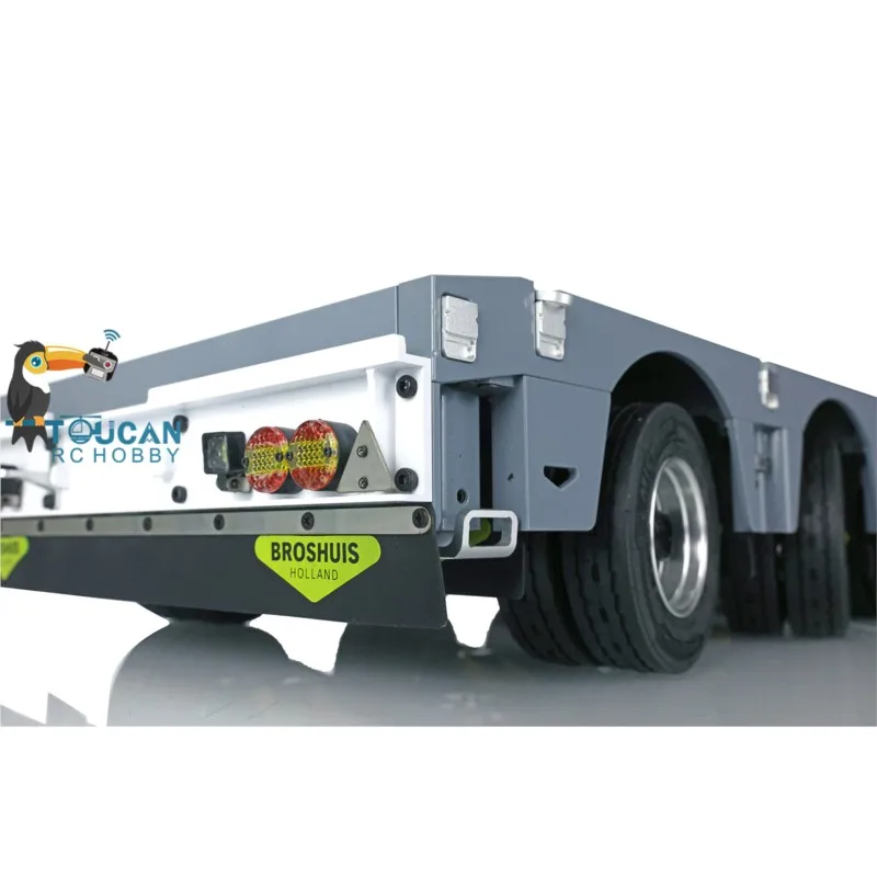 퓨리 베어 1/14 RC 메탈 헤비 트레일러 스완넥 탈착식 2+5축 타미야 RC 트랙터 트럭 덤퍼 로더 모델 TH20431