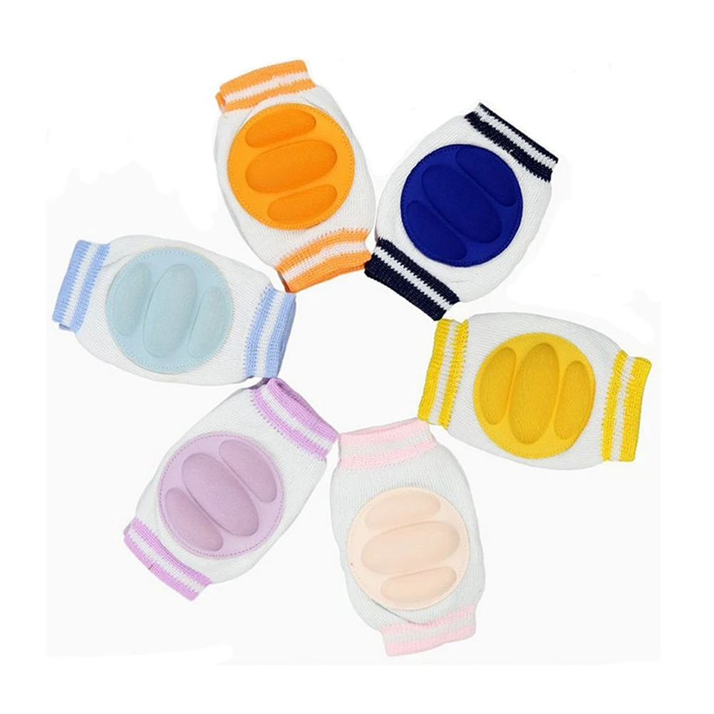 

1 Pcs Baby Kneepads Toddler Crawling Safety Protector Soft Breathable Cotton Spandex Blue