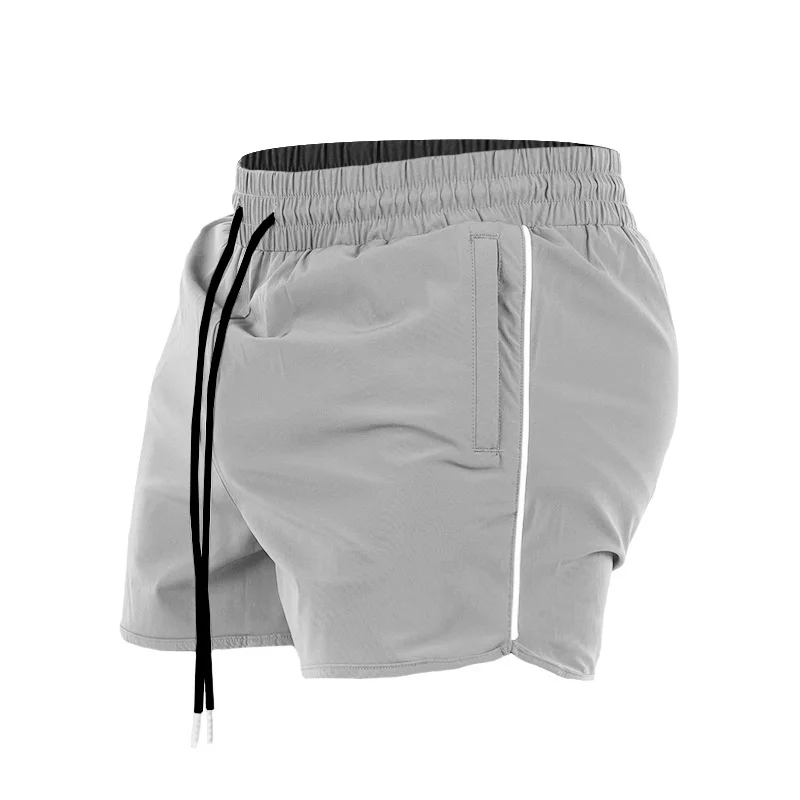 2024 estate nuovi pantaloncini sportivi a tre vie ad asciugatura rapida da uomo elastici Fitness Muscle jogging Fitness Training Fashion Shorts