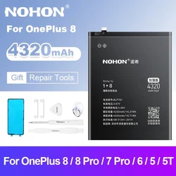 NOHON Batterie für OnePlus 8 7 6 6T 5 5T 3 3T Ersatz Bateria Für OnePlus 7 pro 1 + Ein Plus BLP699 BLP759 BLP761 BLP685