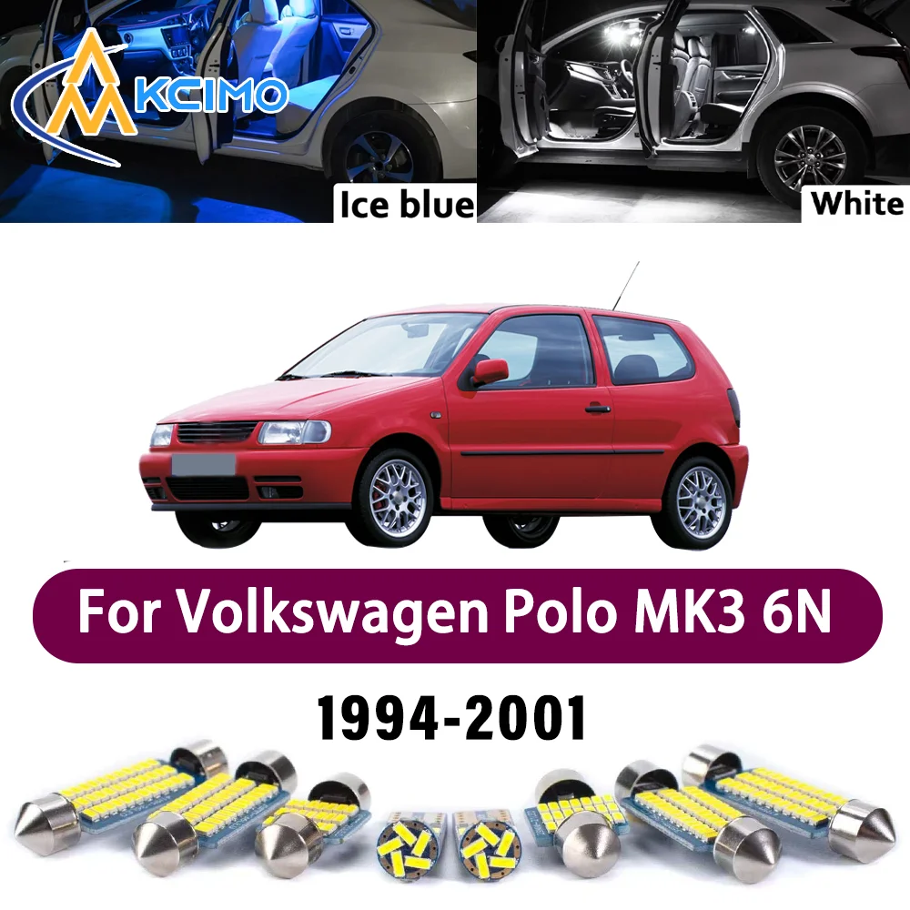 

Superior LED Interior Kit for Volkswagen Polo MK3 6N 6N1 6N2 1994-2001 1995 1996 Premium Errorless Dome Map Trunk Vehicle Lamps