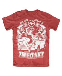 Trabant Two Stroke T-Shirt RED Cult Trabant IFA GDR Simson EAST CULT S51 601