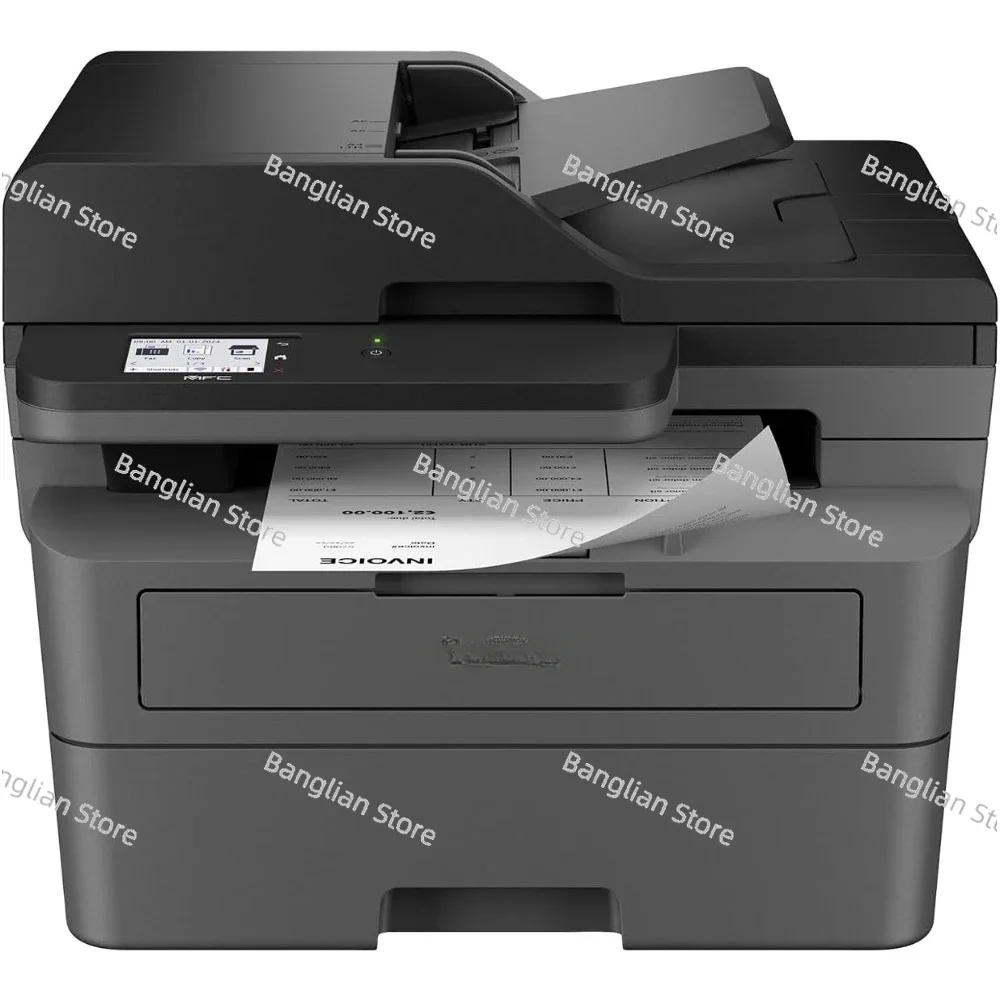 MFC-L2820DW Wireless Compact Monochrome All-in-One Laser Printer with Copy, Scan and Fax, Duplex, Black & White