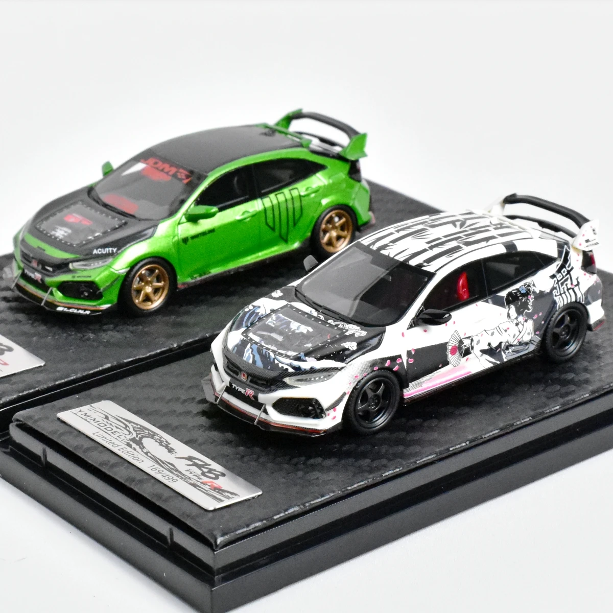 

YM модель 1:64 CIVIC Тип R FK8 модель автомобиля из смолы