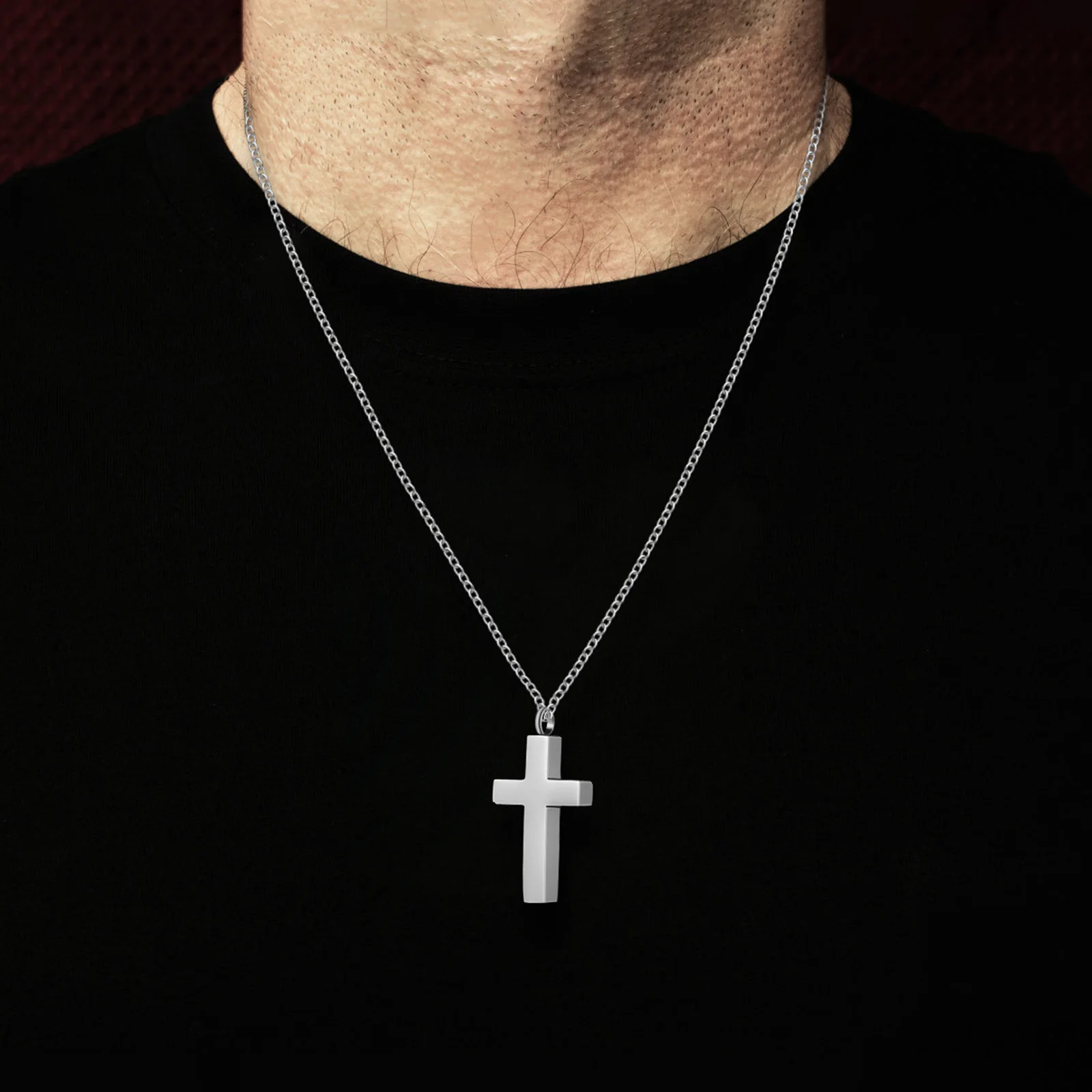 

Кулон-урна для праха, памятное украшение из титановой стали с гладкой отделкой, для семьи и домашних животных