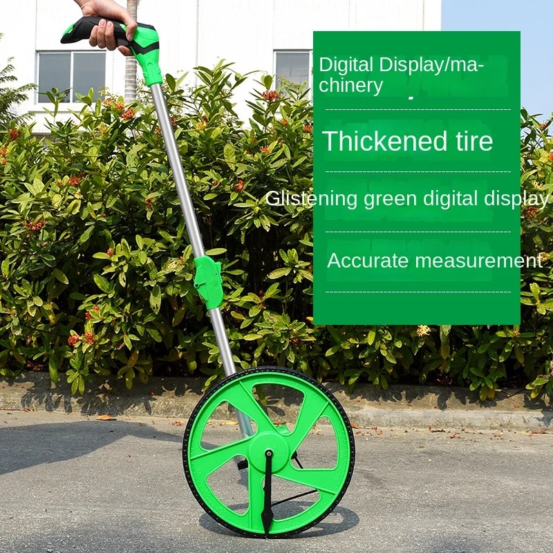 Distância Medição Roda Manual Push Roller tipo Estrada Veículo Medição Display Digital ao ar Livre Empurrar Régua Engenharia Régua