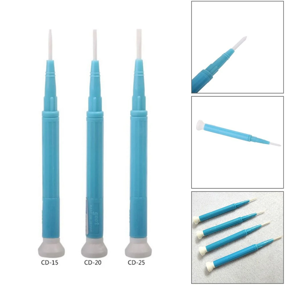 3pcs CD-15/20/25 Ceramic Screwdriver Antistatic Handle Non-magnetic Flat Point Slotted Screwdriver For Adjustment Circuit