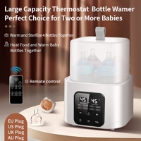 4-Bottle Multifuntion Breast Milk Warmer Newborn Baby Universal Bottle Warmer Sterilizer Accurate Temperature Control