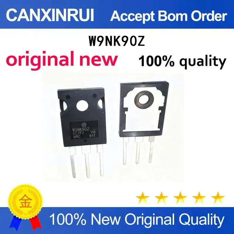 (5-100 Pieces) Commonly used MOSFET W9NK90Z ST 9N90 TO-247 MOSFET 9A900V
