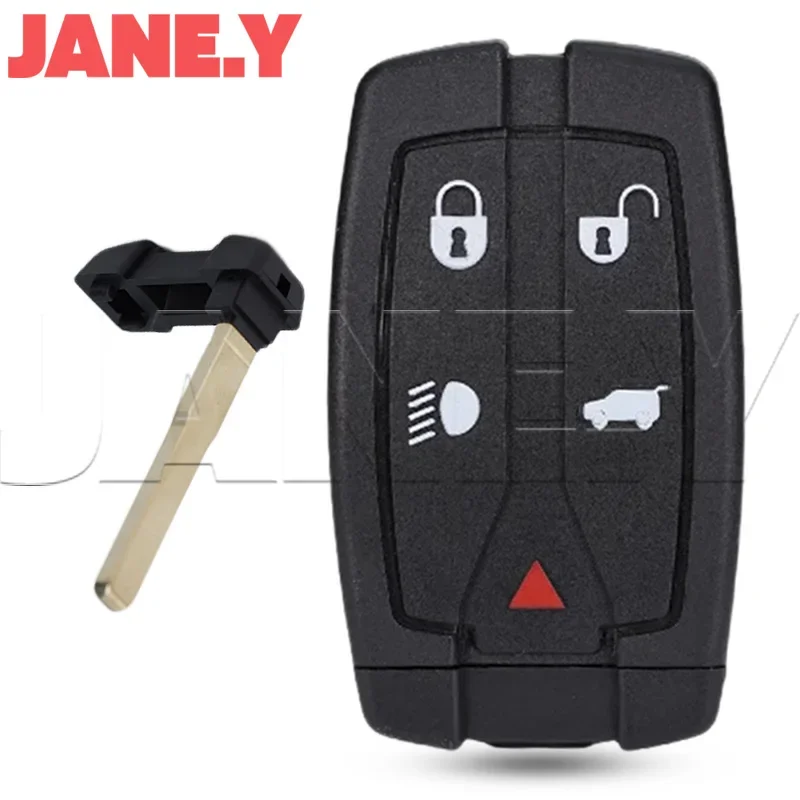 

Car Key Shell Replacement Key Case Shell for Land Rover Freelander 2 Discovery Remote Smart Car Key Fob 5 Button Uncut Blade