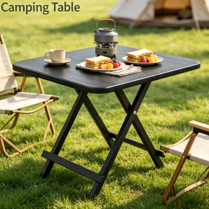 Folding Table Dining Table for Small Home Simple Meal Desk Outdoor Portable Multifunctional Table Compact Picnic Camping Desk