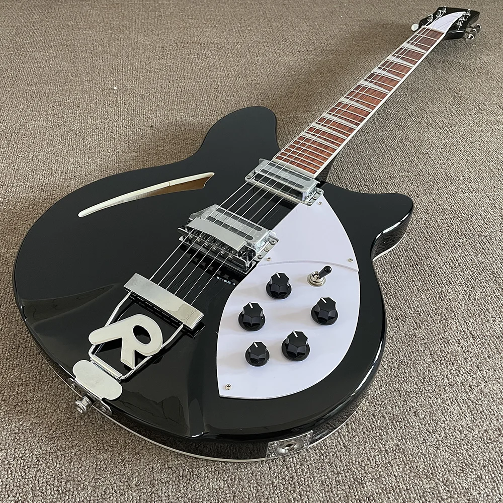 

высококачественные электрогитары, 6-струнная гитара 360, черный цвет, бесплатная доставка