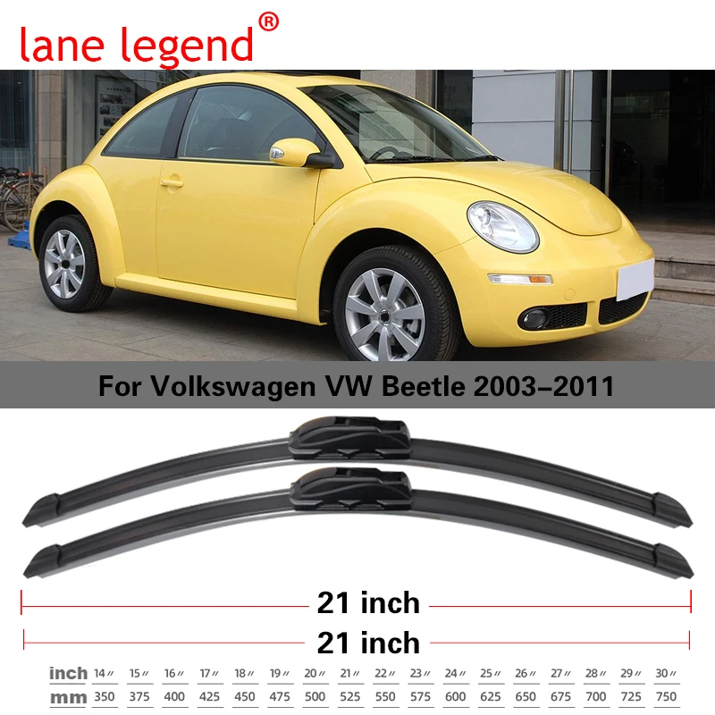 Para Volkswagen VW New Beetle 2003 2004 2005 2006 2007 2008 2009 2010 2011 Acessórios Frente Do Carro Pára-brisas Escovas