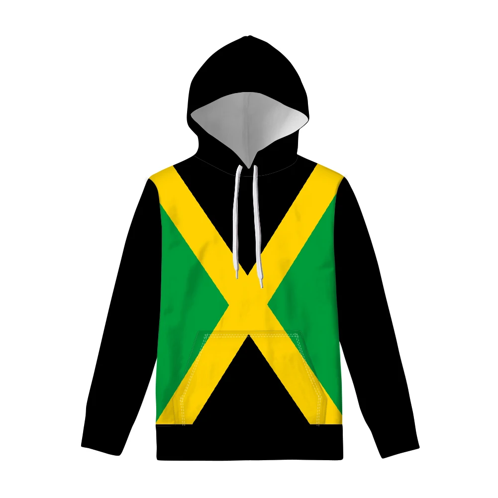 Jamaica Zipper Hoodie Diy Custom Made Name Number Sweatshirt Nation Flag Jm Jamaican Country College Print Photo Logo Clothes