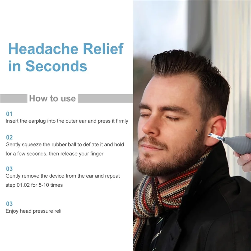 ABNO-Ear Pressure Relief Device For Airplane Use Inner Ear Pressure Balancer Ear Pressure Relief Through Inner Ear Pressure Bala