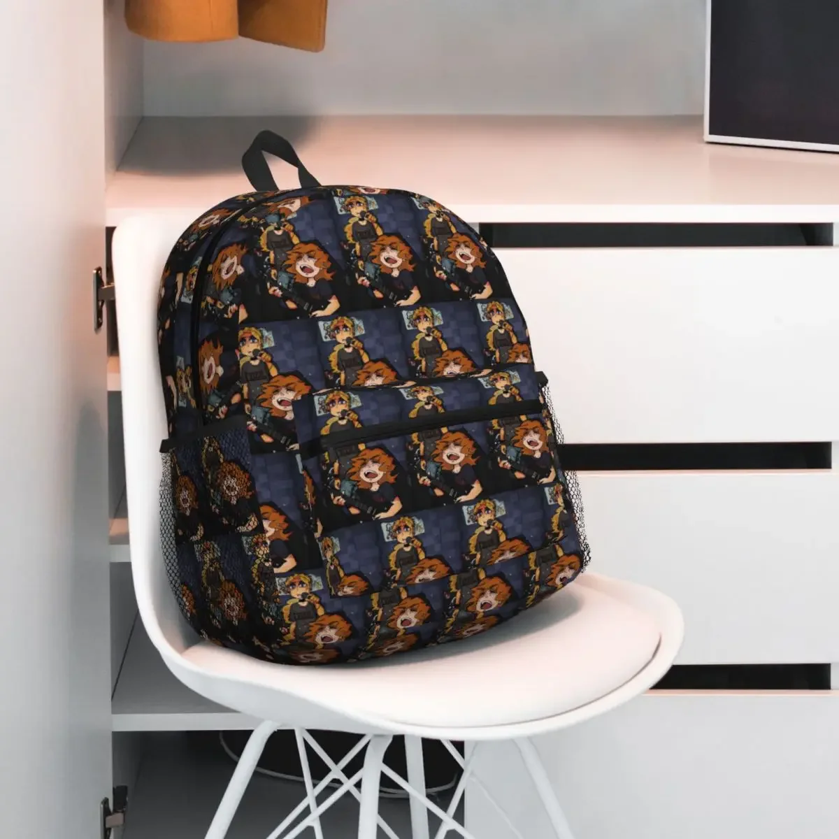 

Metal Family Student Backpack School Bag Hiking Travel Daypack for Boys Girls Fashion Bookbag Shoulder Bags