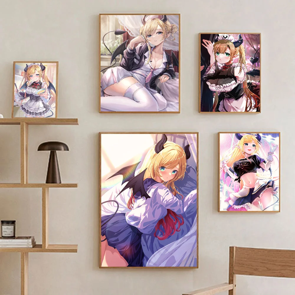 Anime Girl Hololive Yuzuki Choco Poster Stickers Living Room Bedroom Entrance Cafe Wall Art Decoration Painting  Aesthetic Decor