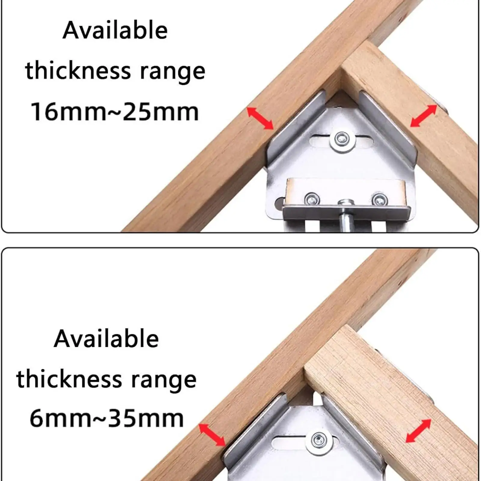 

Угловые зажимы Нескользящий быстроразъемный фиксатор Инструмент Джиг Регулируемые угловые зажимы для деревообработки для деревообработки Столярные рамы Строительство