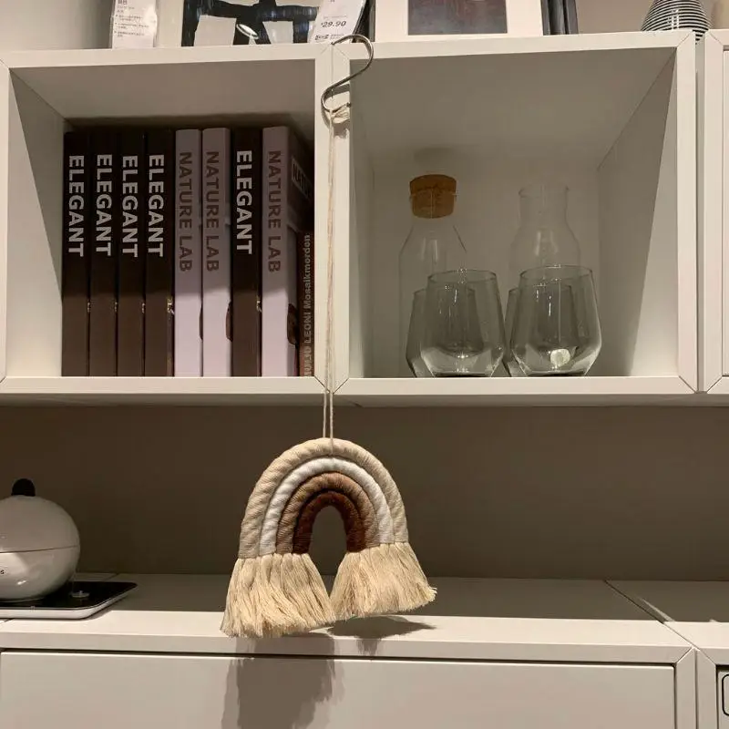 45be Children's Room装飾ホームルームの装飾のための手作りの虹の吊り下げ