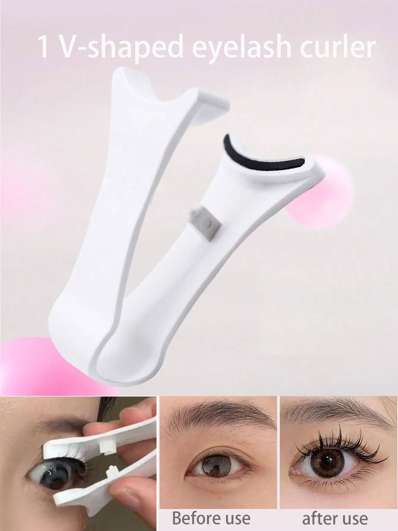Strumento applicatore magnetico per ciglia Applicatore magnetico per fascia per ciglia a forma di V, strumento per raccogli ciglia per principianti, strumento per toelettatura per principianti f