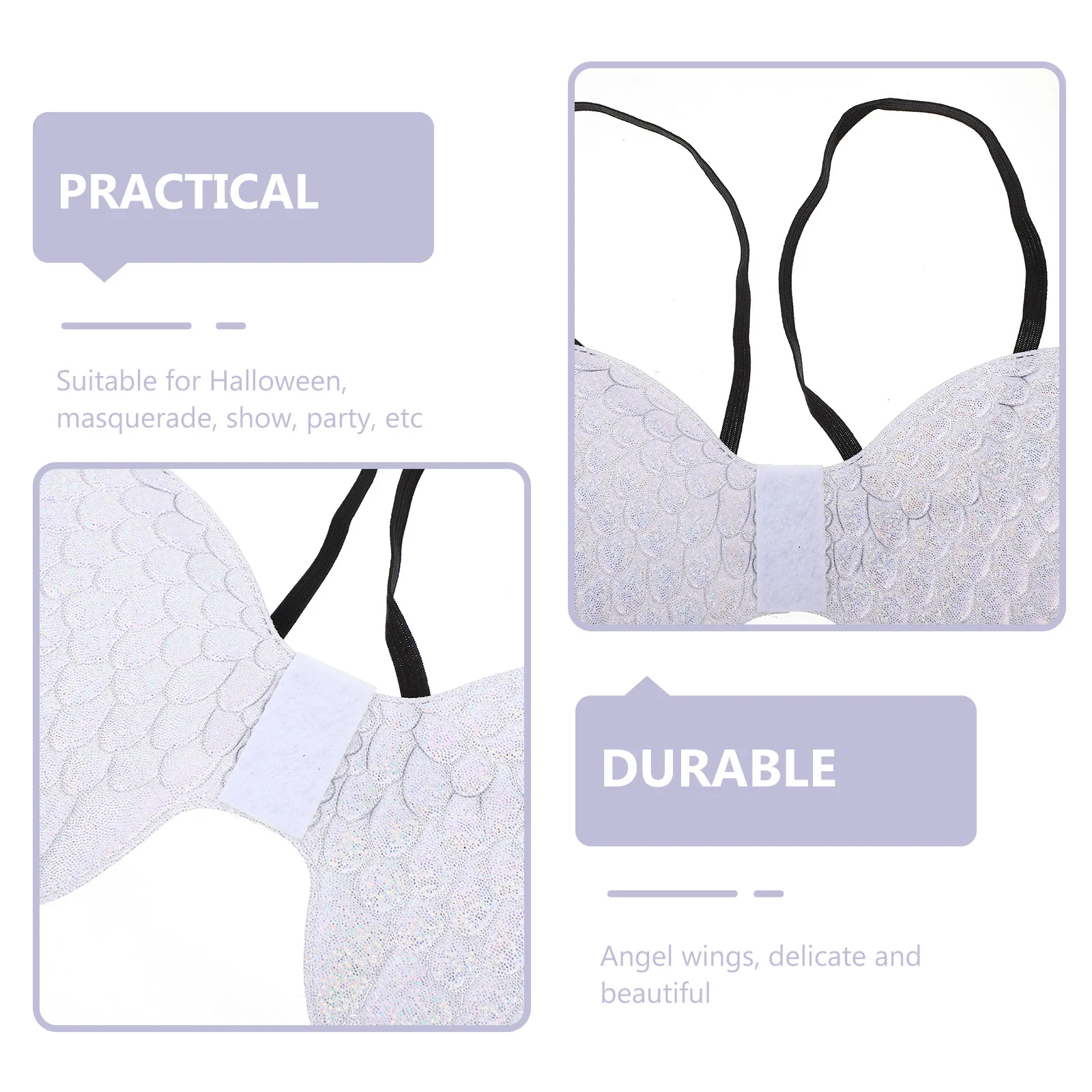 

Children Soft Cloth Cosplay Costume Prop Halloween Party Supplies Party Performance Wing Decor Angle Wings Model