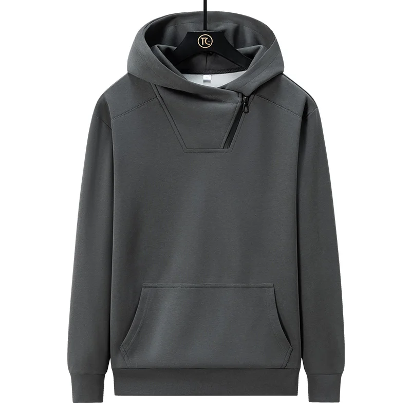 New Men'S Simple Fashionable Hooded Sweatshirt For Spring Autumn Korean Version Trendy Loose And Versatile Handsome Pullover Top