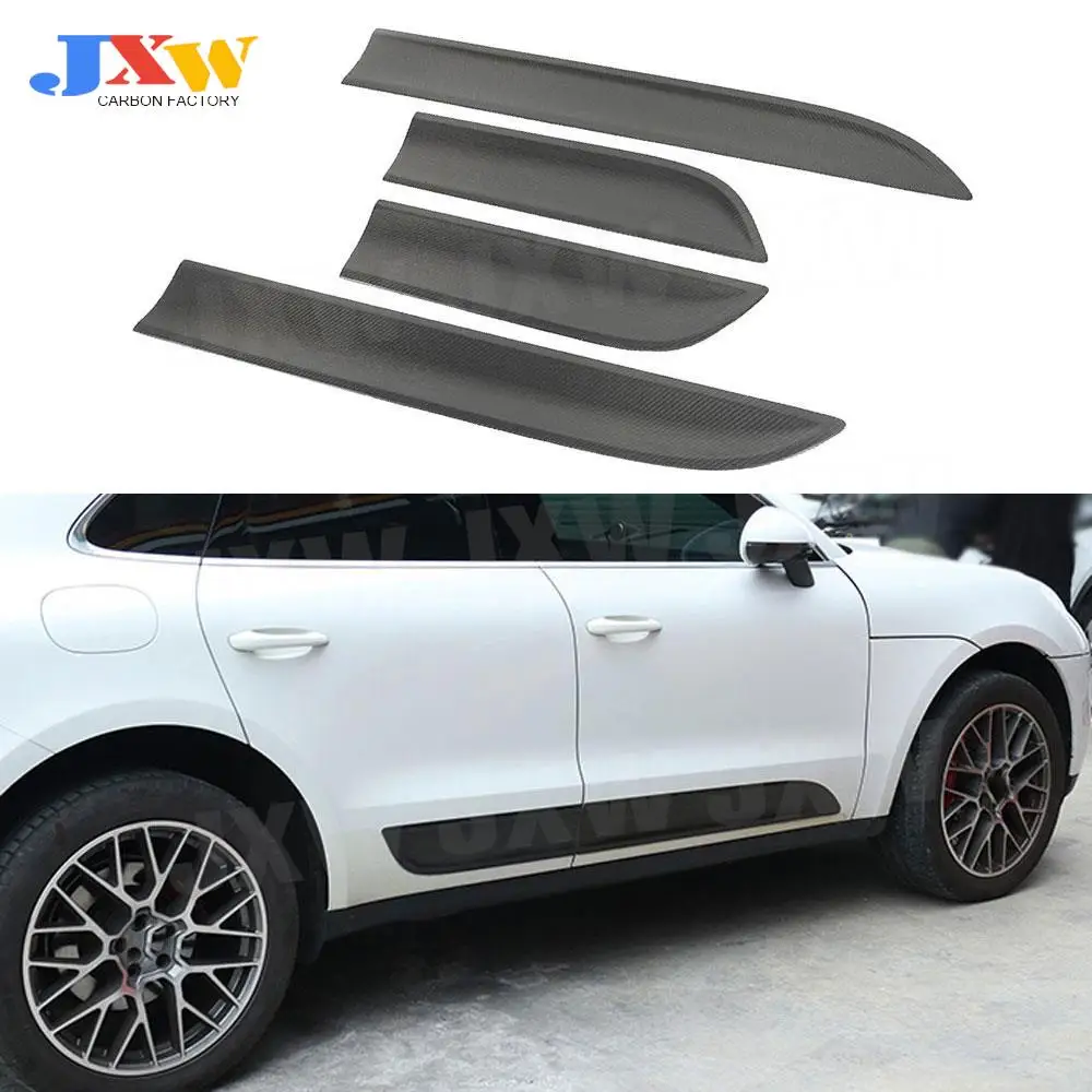 

Carbon Fiber Side Trunk Molding Garnish Door Panel Trim Plate Decoration For Porsche Macan 2014-2016