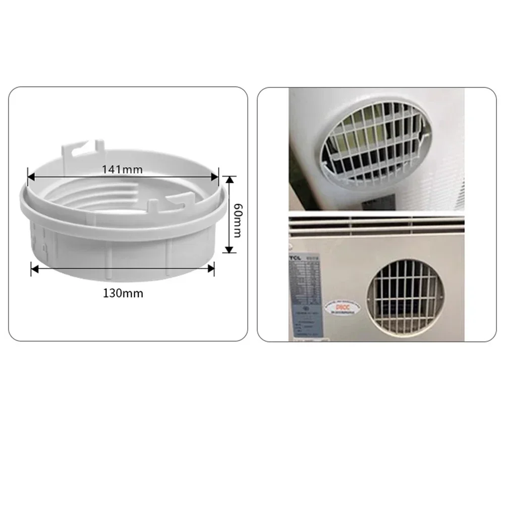 Air Duct Mobile Air Conditioner Connector Optimal Airflow Design ABS Material Compatible With Other Brands Effortless Setup