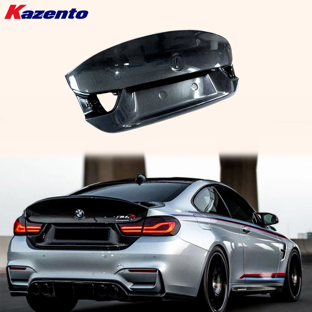 

For BMW F82 M4 2014-2019 Coupe Carbon CS Style Rear Bumper Ductail Trunk Boot Lid
