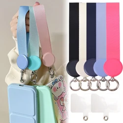 Korte Polsband Mobiele Telefoon Anti Verloren Lanyard Mode Polsband Ketting Met Kaart Patch Smartphones Accessoires Hanger