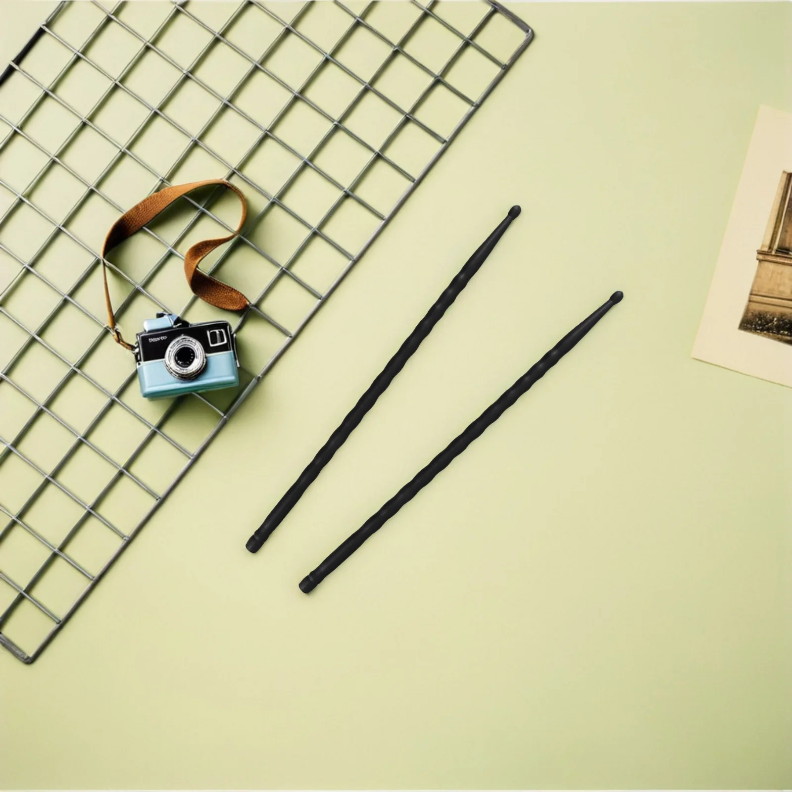 ألياف الكربون 5a أفخاذ خفيفة الوزن المضادة للانزلاق لموسيقى الجاز قرع ممارسة التدريب الطبول العصي حزمة