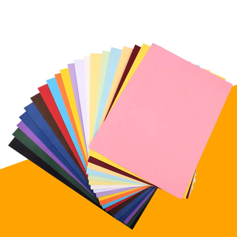 50Pcs Heavy Duty Colorful Cardboard A4 Craft Paper for Handmade Activities Assorted Nonfading Bright Colors Ecofriendly