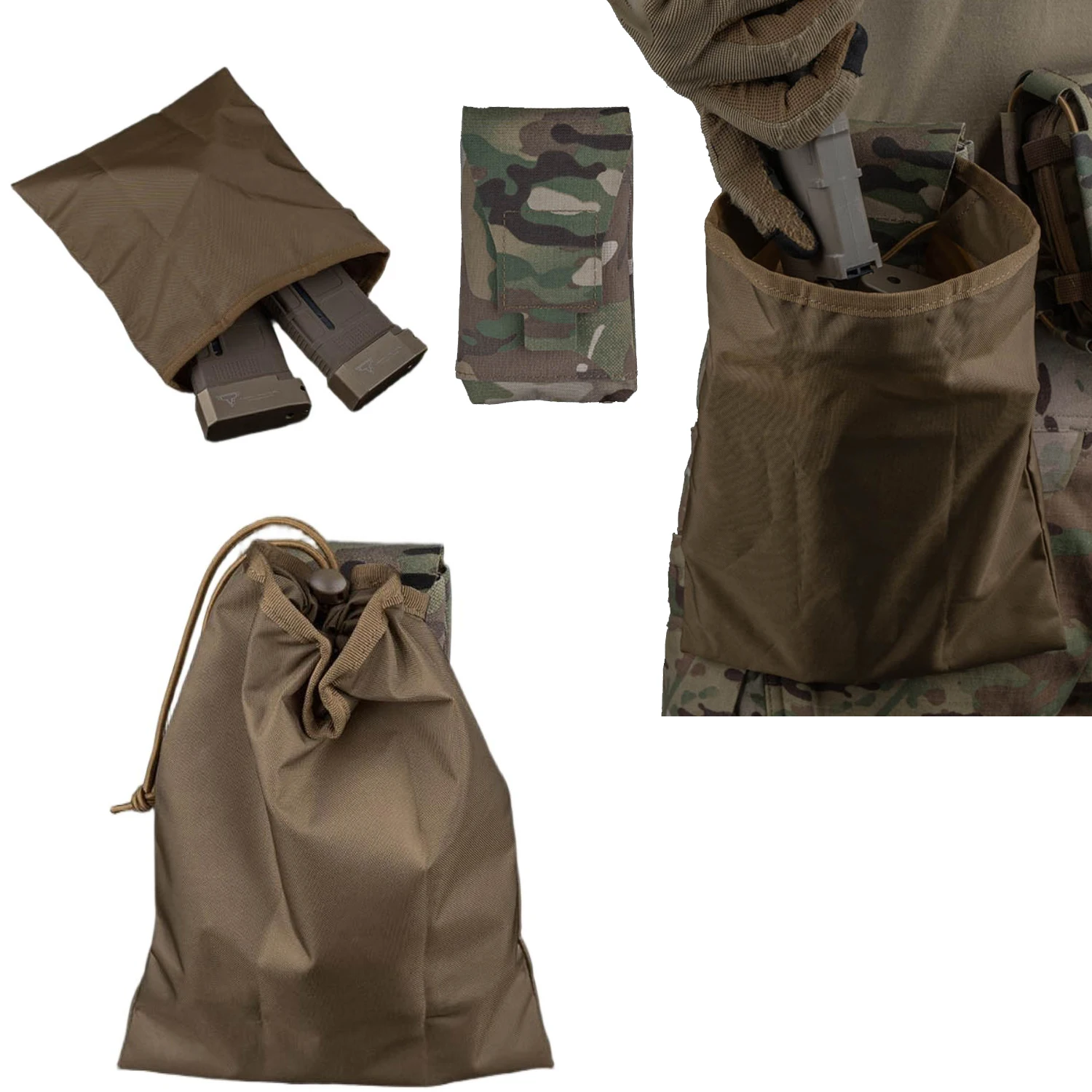 

Складная сумка-мешок POEIDON DEFENSE большой вместимости для магазинов, снаряжения и аксессуаров, для страйкбола и тренировок