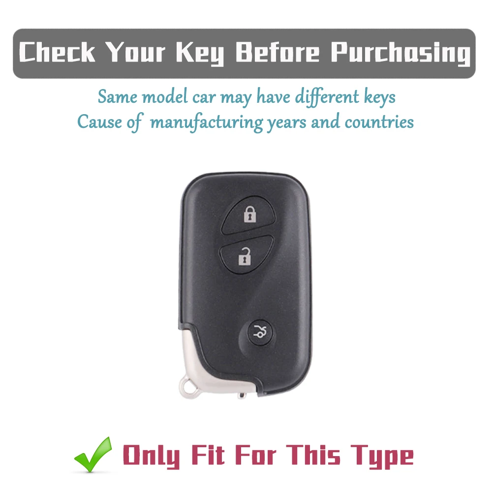3 Buttons TPU Key Fob Case for Lexus IS250 CT200 CT200h RX270 RX350 RX450 Car Smart Remote Key Cover Holder Keychain Accessories