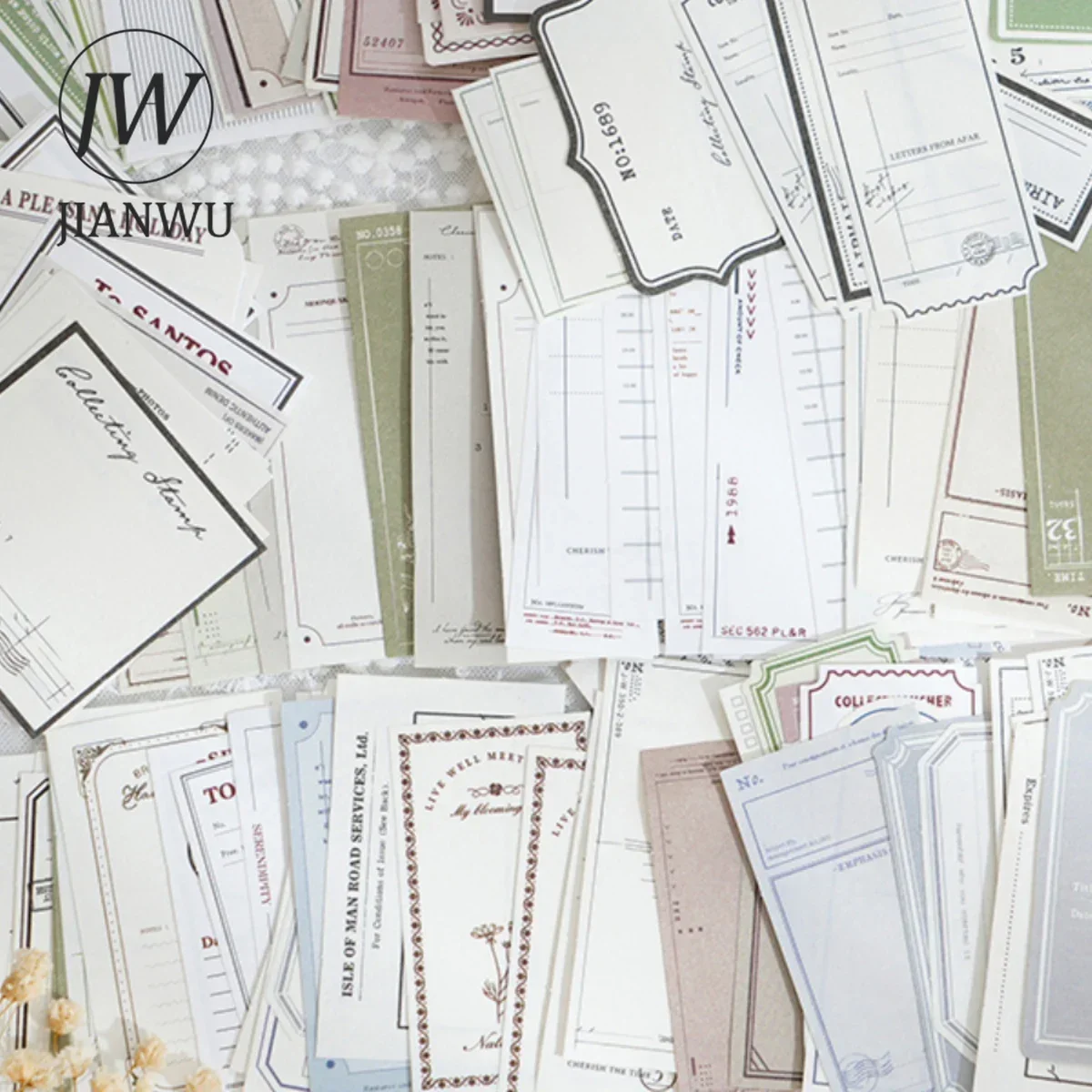 JIANWU przytul serię letnią kolaż graniczny notatnik materiał papier kreatywny DIY dziennik Scrapbooking artykuły papiernicze
