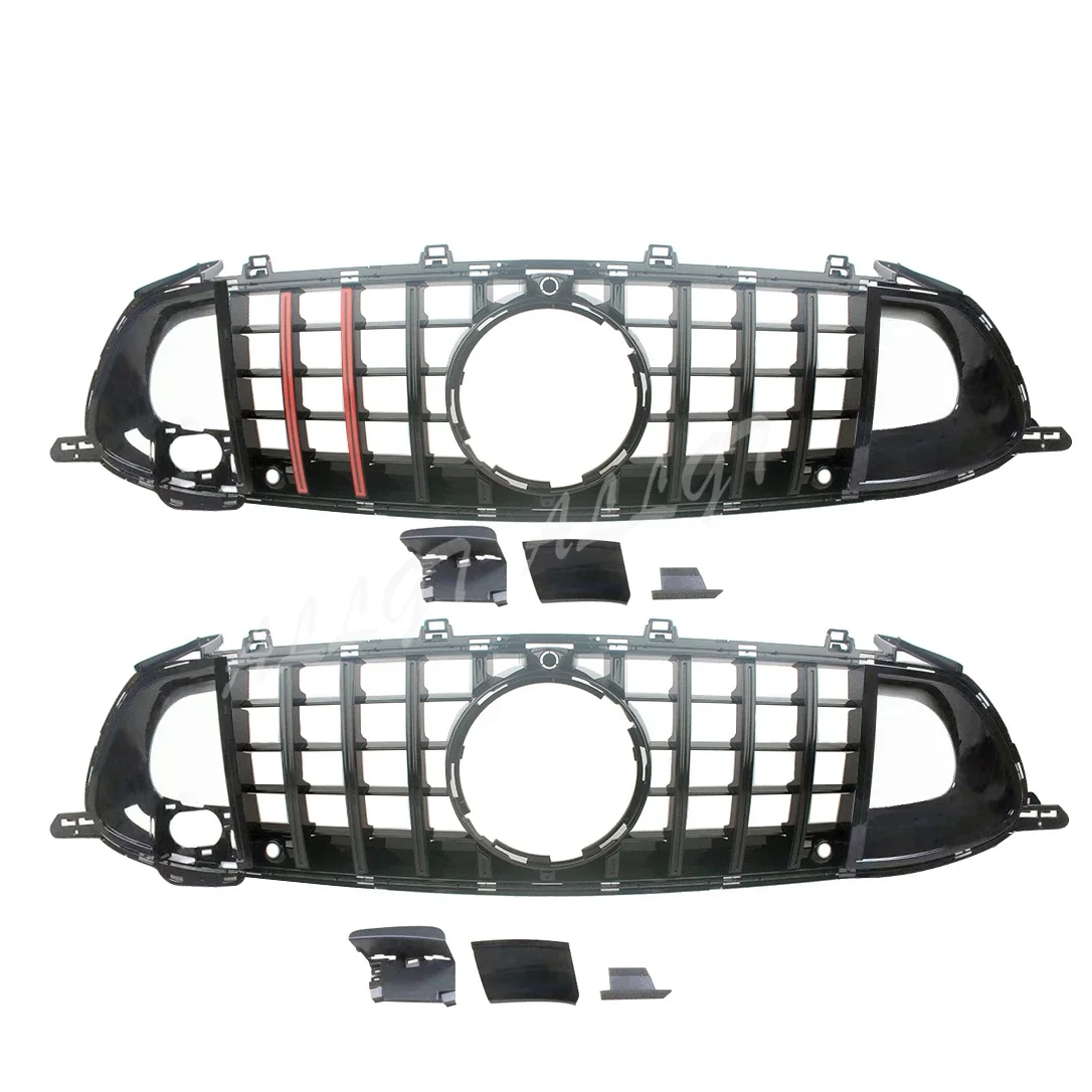 Car Front Racing Facelift Grill Upper Bumper Grilles For Mercedes-Benz X290 W290 AMG GT40 GT50 GT53 GT63 GT63S 2018-2020 4Doors