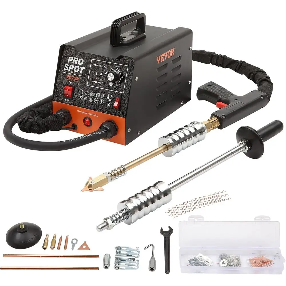 

Stud Welder Dent Repair Kit, 3KW Spot Welder Dent Puller with 6 Welding es, Auto Body Spot Welding Dent Puller hine & 16 Types o