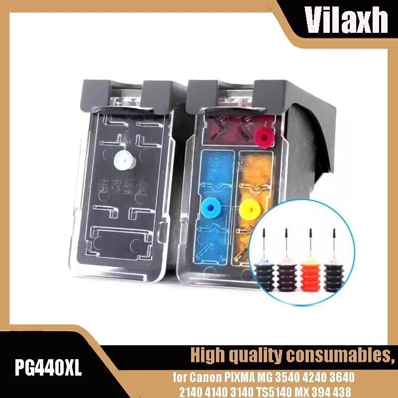 PG 440 CL 441 Refillable Ink Cartridge PG440 CL441 Compatible for Canon PIXMA MG 3540 4240 3640 2140 4140 3140 TS5140 MX 394 438