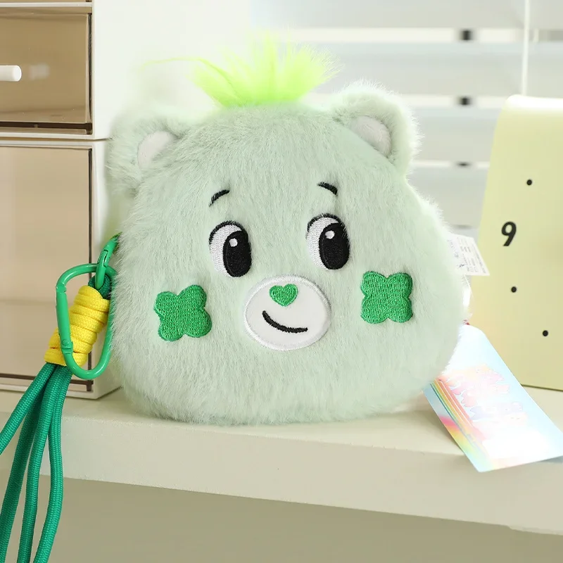 Care Bear 3DRefrigerator Magnet Bear Plush Toys Rainbow Bear Chain Bag Coin Purse Staffed Doll Kawaii Room Decor Birthday Gift