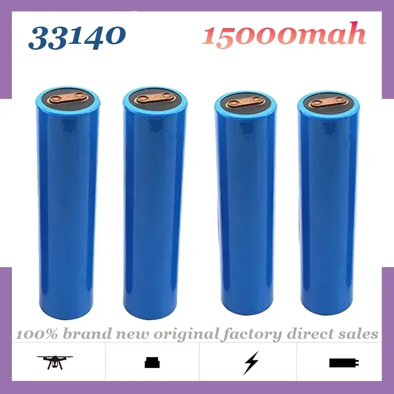 2024 New 33140 3.2v 15ah Rechargeable Battery Lifepo4 Lithium Batteries for DIY 12v 24v E Bike E-scooter Power Tools Battery