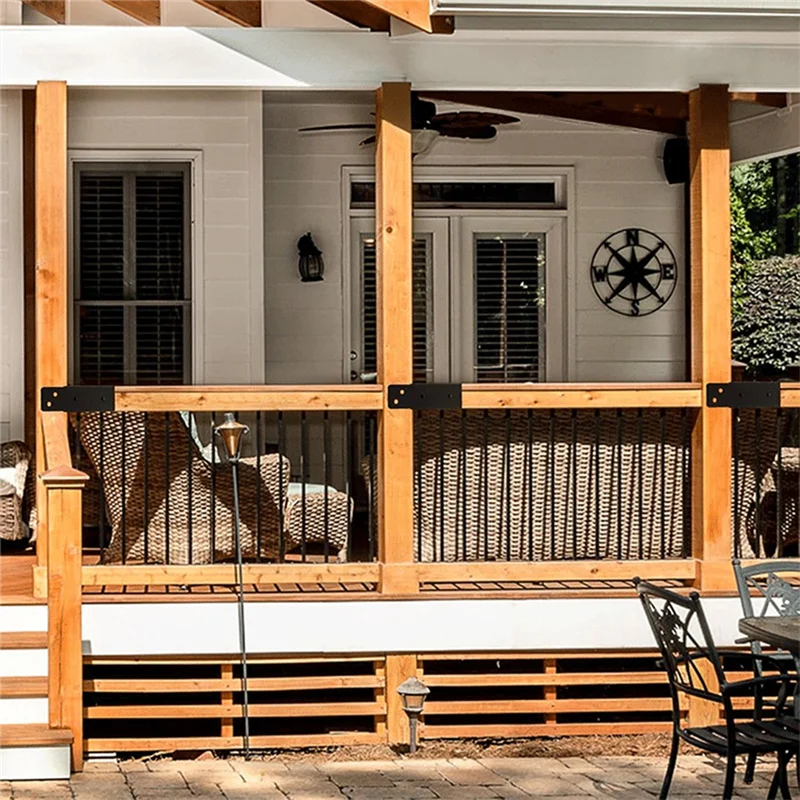 

AT43-4 шт. соединители для перил на палубе, для 2 x 4 дюйма, верхние кронштейны для перголи, для самостоятельного использования