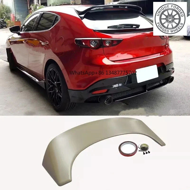 26style Car Roof Spoiler For Mazda3 Axela 2020-2024 modified hatchback carbon fiber rear spoiler Auto Accessories