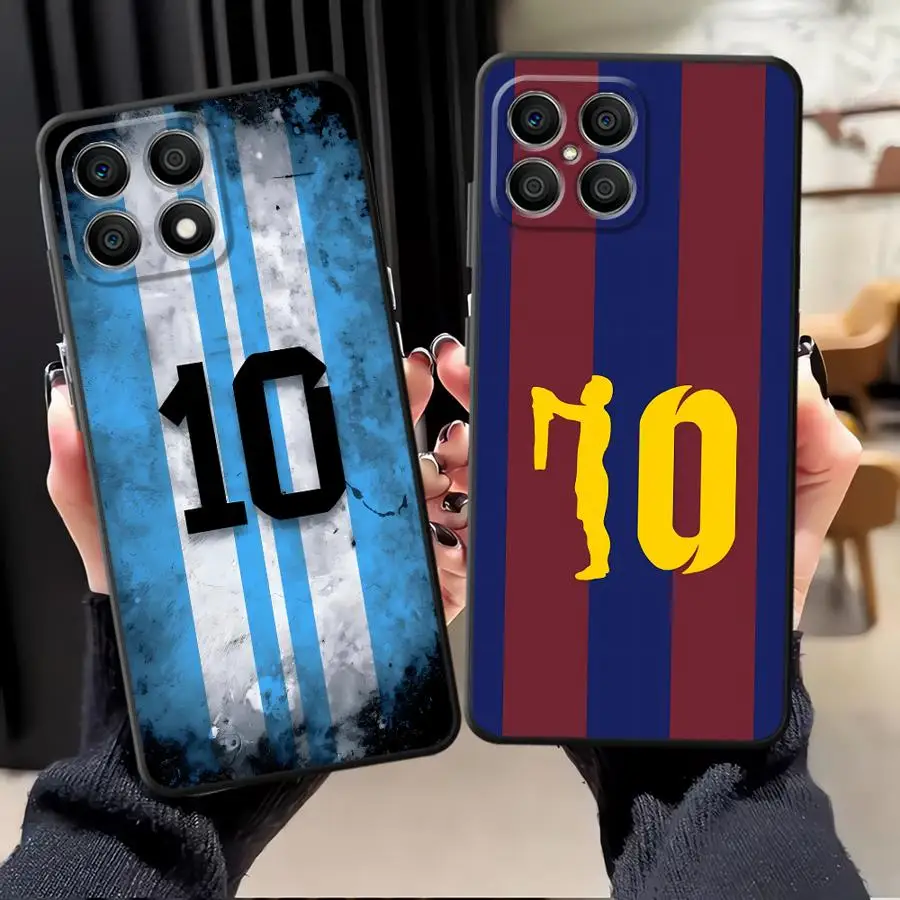 Черный мягкий чехол для телефона Honor X6 70 X5b 200 400 Lite X7 Magic5Lite X8 90 X9a 8X Cool Football Number Черный мягкий чехол для телефона Honor X6 70 X5b 200 400 Lite X7 Magic5Lite X8 90 X9a 8X Cool Football Number