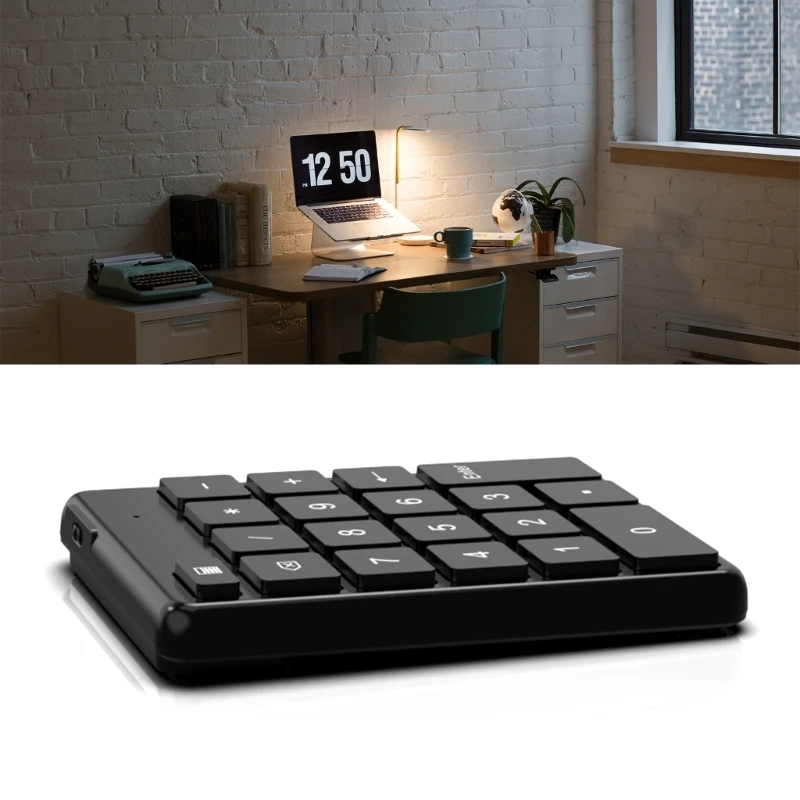 Mini Keyboard Wireless Number Pad Numeric Keypad Ergonomic Numpad Bluetoothcompatible for Financial Accounting Laptop PC