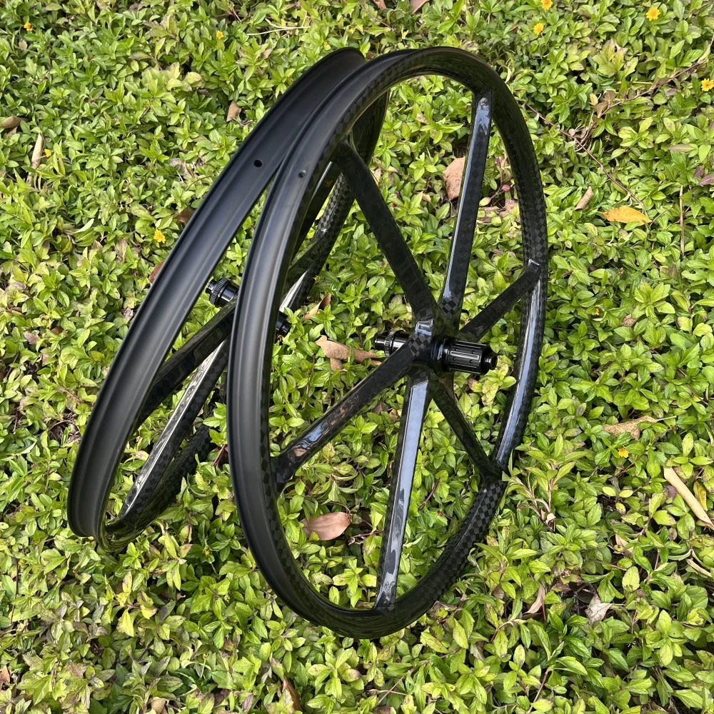 

Колесная пара 29er, 6 спиц, карбоновое колесо, ширина 36 мм, глубина 25 мм, велосипедное колесо XC MTB, бескамерное дисковое торможение