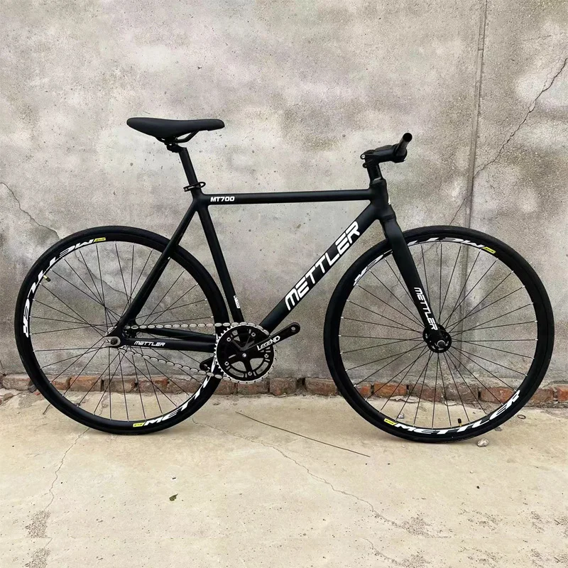 E244★17800円★整備済み ピストバイク中古自転車 【700C　シングルスピード　ブラック　52センチ】 自転車 ピストバイク 700C シングルギア ブルーホーン スポーツ車 新