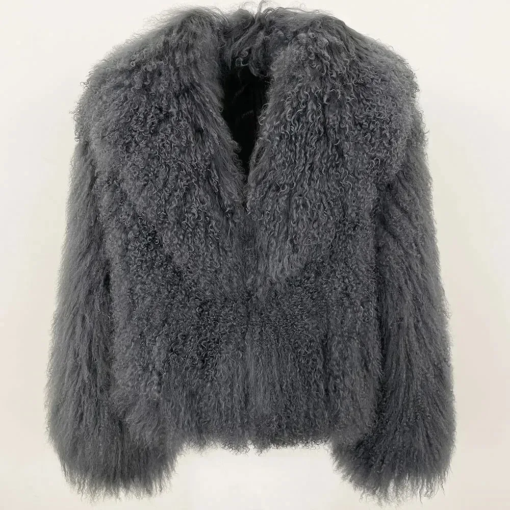 OFTBUY Natural Tibet Mongolian Sheep Fur Jacket Designer Luxury Genuine Winter Coats Female Fashion Warm Autumn Short Coat Lady