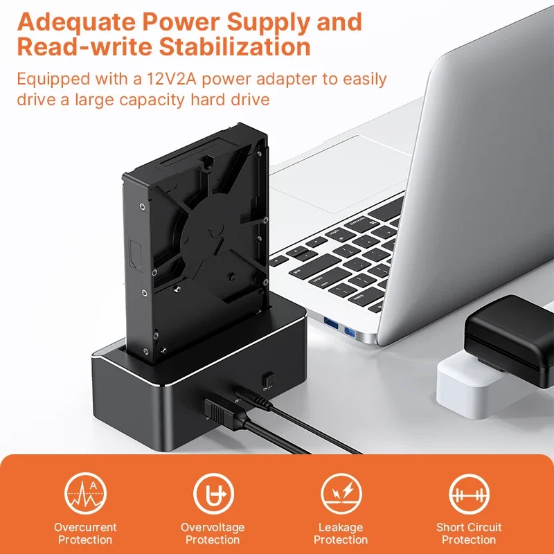 RSHTECH USB 3.0 to SATA External Hard Drive Docking Station Enclosure Adapter for 2.5\