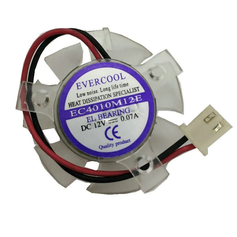 

for EVERCOOL EC4010M12E 12V 0.07A GPU Graphics Video Cooling Fan Diameter 38MM Pitch 20*25*25MM